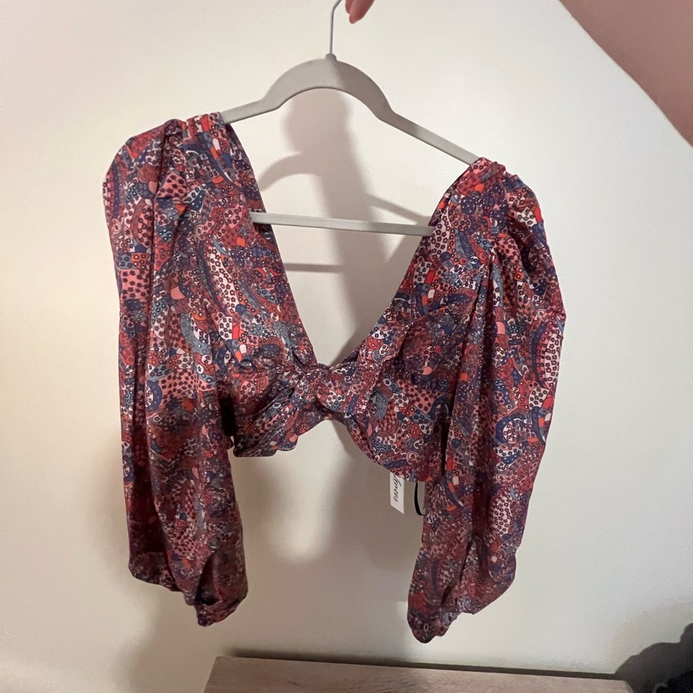 For Love and Lemons Paisley Print Women's Top